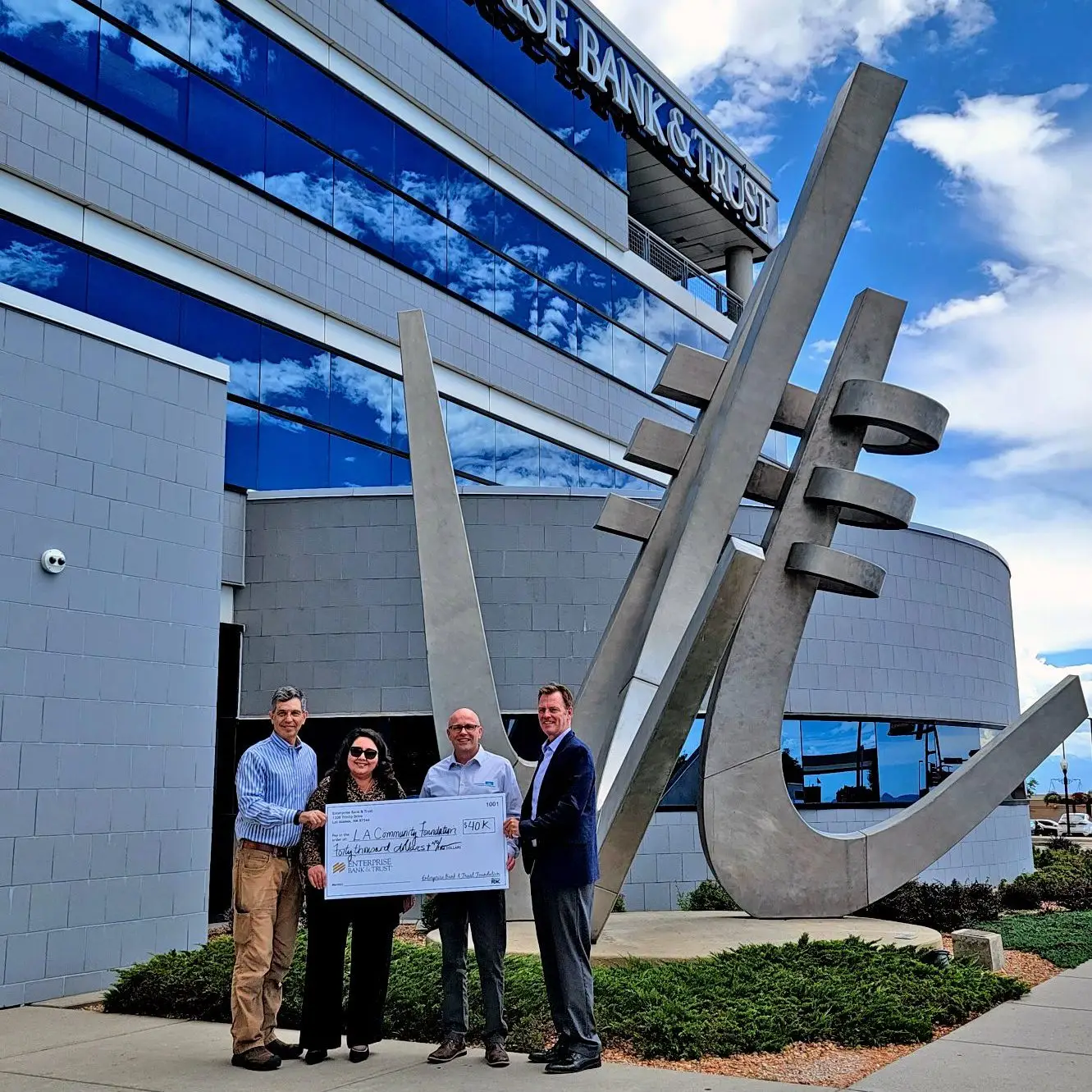 Enterprise Bank and Trust Matches Third Year Community Challenge